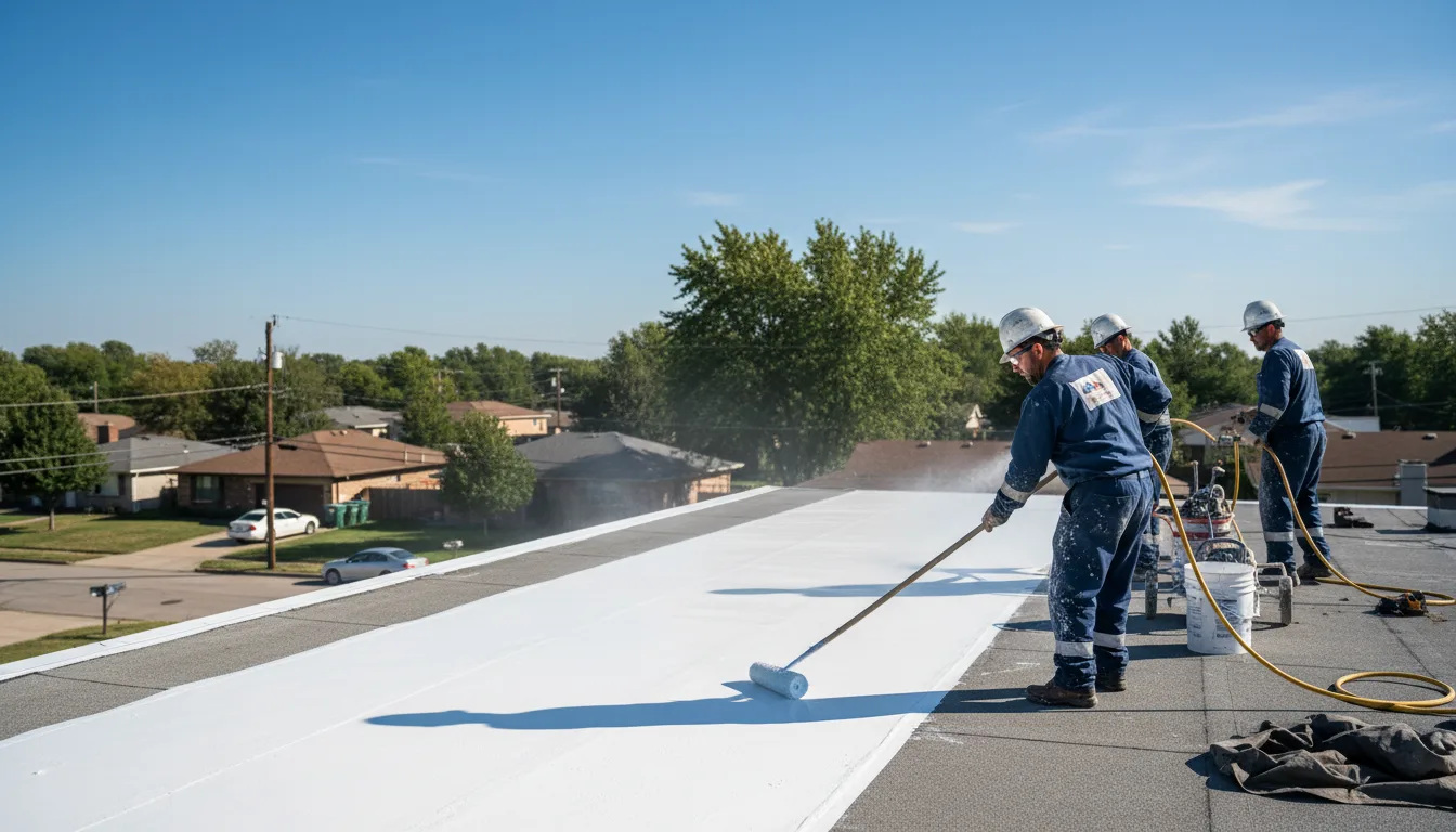 Commercial roof coating in Jennings, KS near me